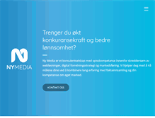 Tablet Screenshot of nymedia.no